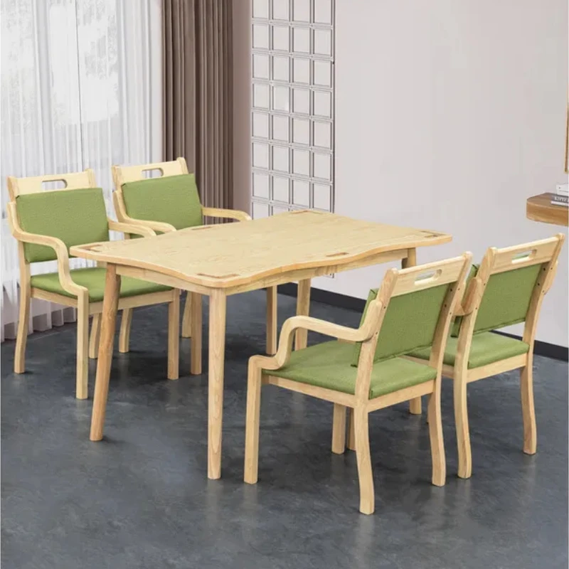Solid Wood Tables And Chairs In Elderly Apartments, Aging Friendly Furniture, Restaurants, Nursing Homes, Dining Chairs, Tables,