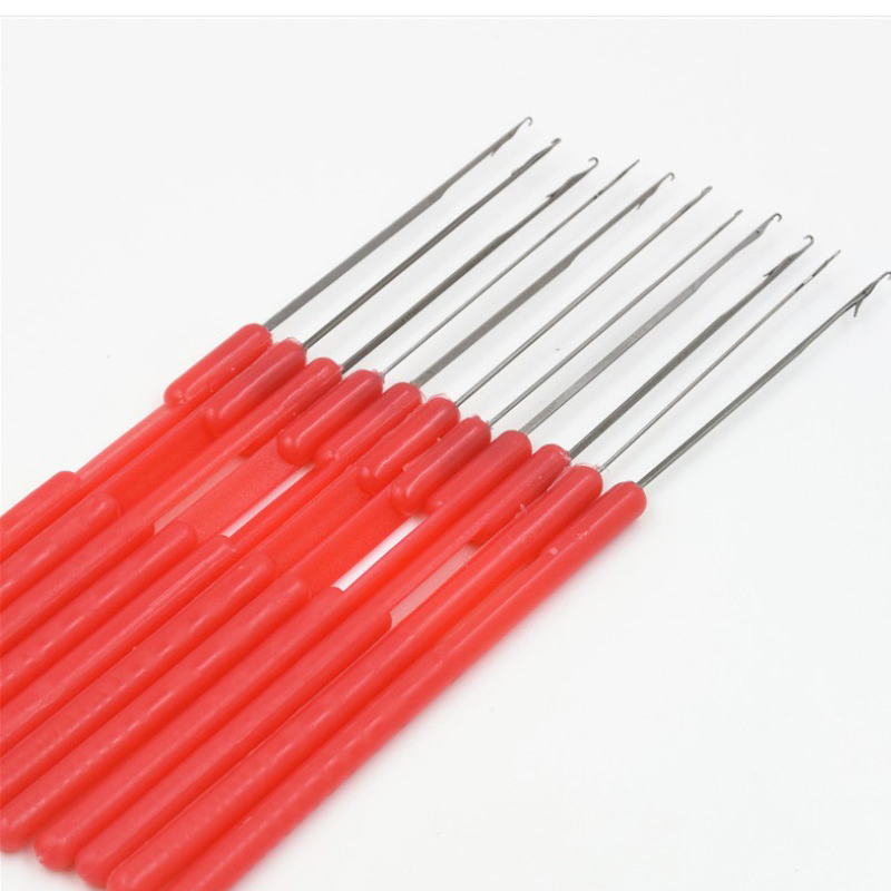 Spitze Häkelnadel Stricknadeln Kunststoffgriff Kleine Häkelnadeln Haarweberei für Zöpfe 5 Teile/los