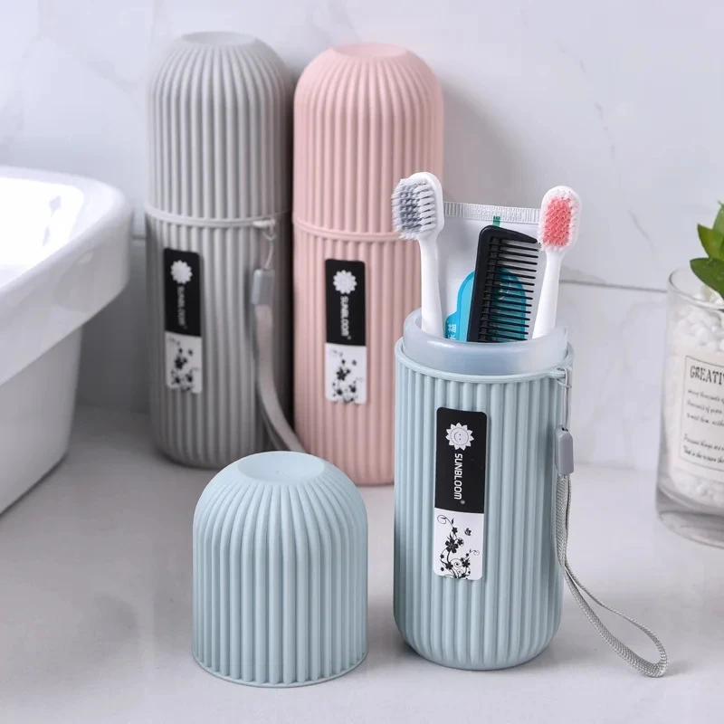 Soporte protector portátil para pasta de dientes, caja de almacenamiento para viaje y Camping, organizador, artículos de tocador de viaje, taza de almacenamiento, nuevo Creat
