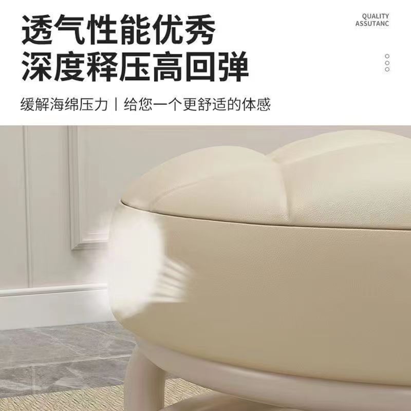 Pulley, Low Stool, Universal Wheel, Small Stool, Seat with Wheels, CHILDREN'S Multi-functional Shoe Changing Stool, round Stool