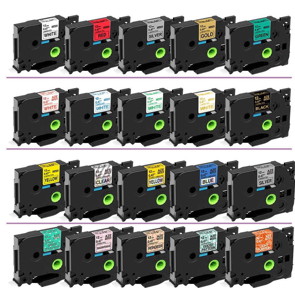 Лента для этикеток Markdomain 6-12 мм, совместимая с TZe-231 131 431 531 631 731, ламинированная лента для этикеток для принтера Brother PT-H110 E1000 Pro