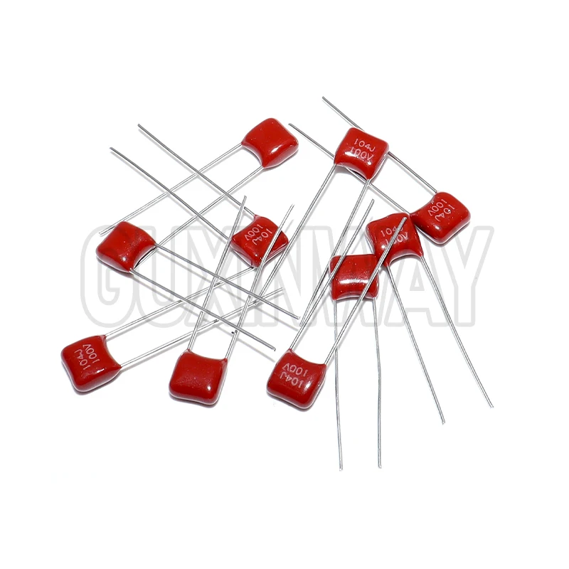 10 Uds 100V CBB condensador de película de polipropileno 104 223 103 393 473 333 154 224 334 474 10nF 22nF 33nF 39nF 47nF 100nF 220nF 470nF