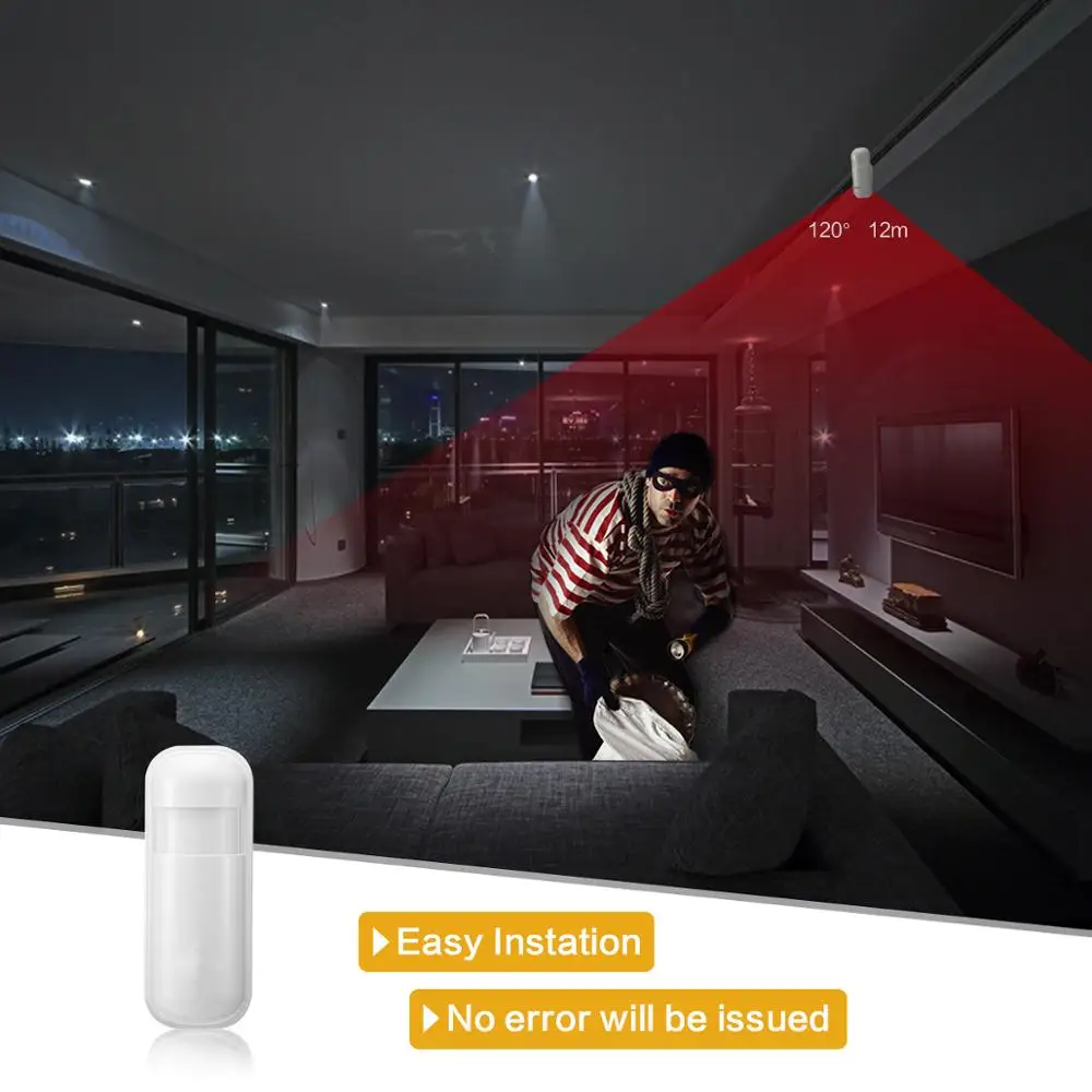 Pgst tuya sistema de alarme casa inteligente gsm wifi 4g sem fio vida inteligente controle app com alexa 433mhz sirene sensor porta segurança segura