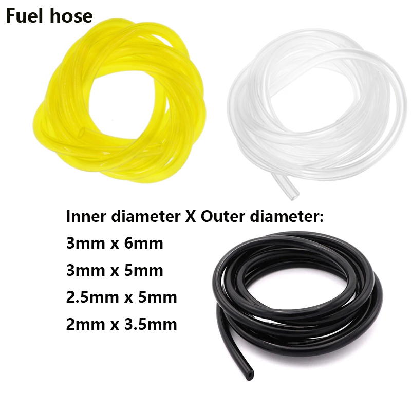 2mm/2,5mm/3mm Kraftstoffleitung Schlauch Gas Rohr Schläuche Für Trimmer Kettensäge Gebläse Werkzeuge Öl kraftstoff rohr benzin für die meisten kleinen motoren