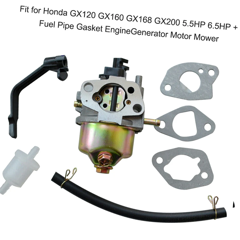 Motor Vergaser Vergaser passend für Honda GX120 GX160 GX168 GX200 5,5 PS 6,5 PS Kraftstoff leitung Dichtung Generator Motor Mäher Zubehör