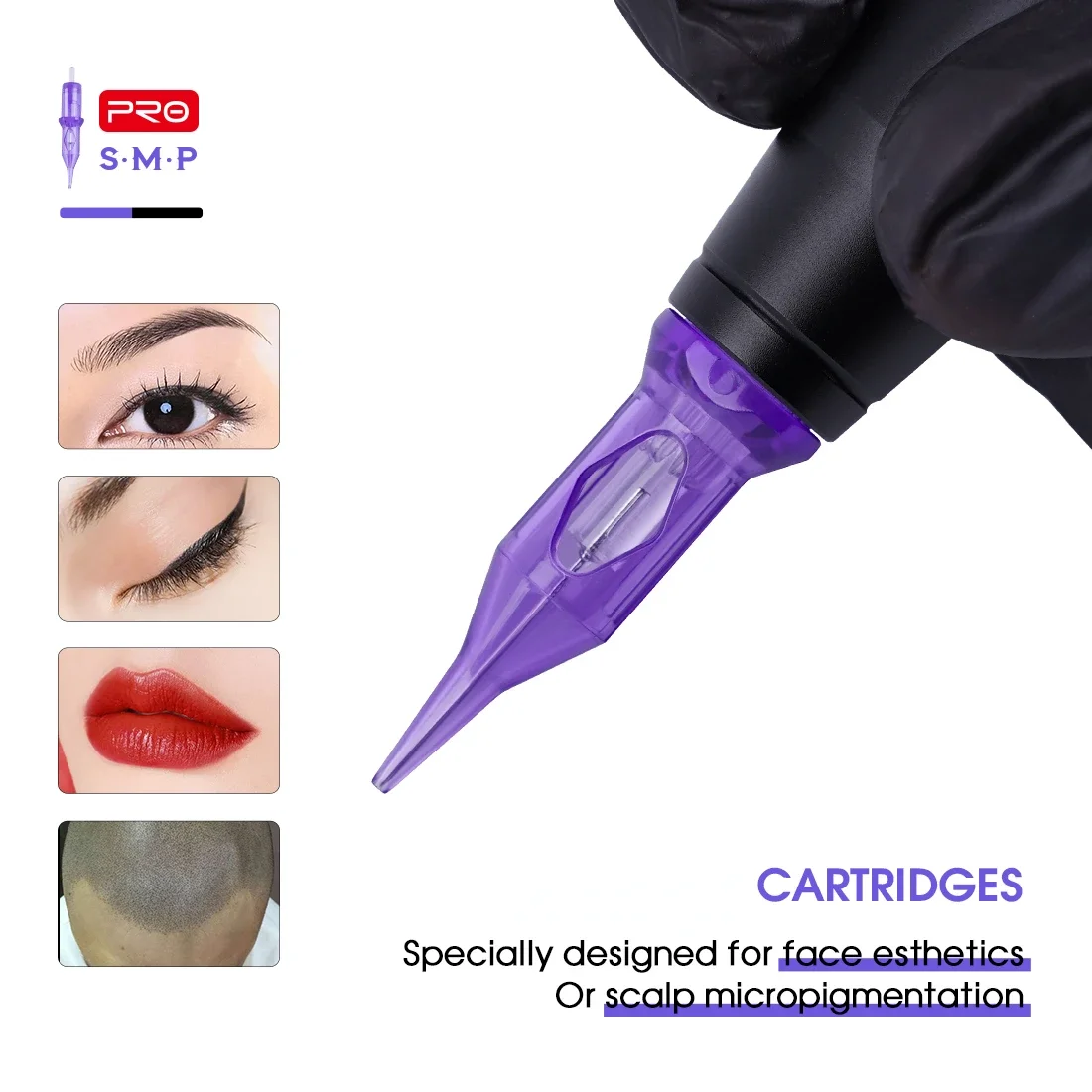 Dragonhawk PRO Hình Xăm Thường Trực Trang Điểm Kim Hộp Mực SMP 1RL 3RL Vòng Lót Hình Xăm Cung Cấp 0.18Mm/0.20Mm/0.25Mm