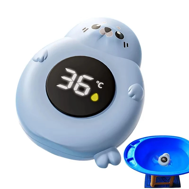 Baby-Badethermometer, Wannen-Temperaturüberwachung, heiß, kalt, wasserbeständig, Temperatur-Warnmonitor, verbesserter Sensor, LED-Anzeige