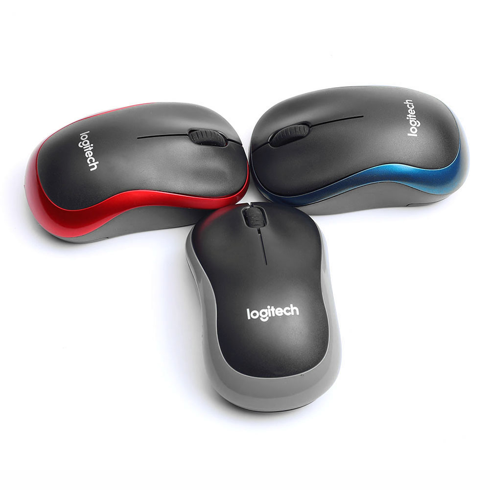 Logitech-m185 mouse sem fio, receptor usb, 1000dpi, mudo, óptico de navegação, para mac os, cromo, janela 10/8/7