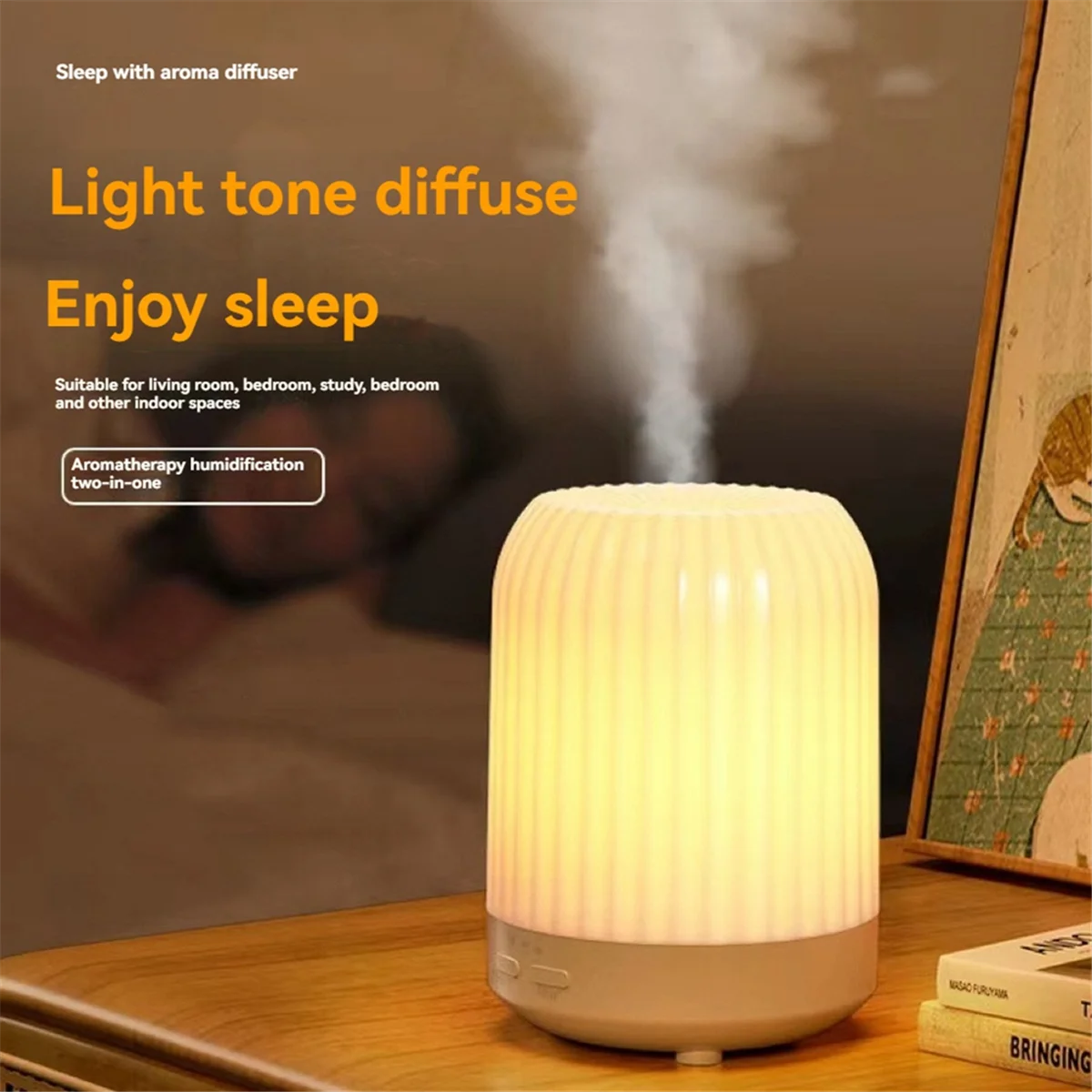 A72P 250ML Aromatherapy Machine LED Light Humidifier USB Silent Essential Oil Diffuser Night Light Misting Air Humidifier,A