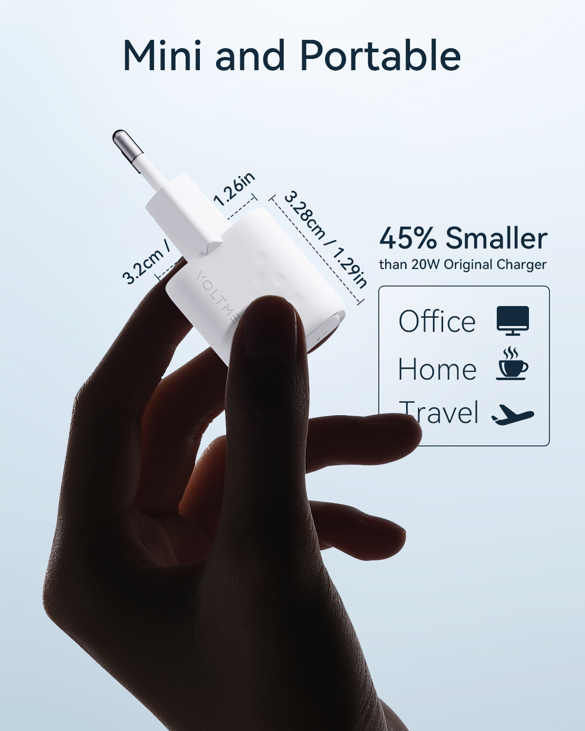 VOLTME 20W Mini USB Loại C Sạc Nhanh Quick Charge QC4.0 3.0 Dành Cho iPhone 12 Pro Samsung sạc Điện Thoại Xiaomi