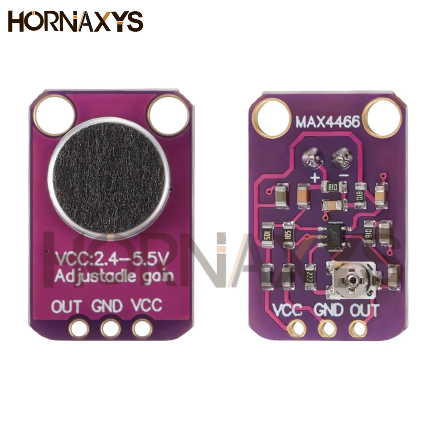 1-10 шт. GY-MAX4466 модуль усилителя электретного микрофона MAX4466 с регулируемым усилением для Arduino