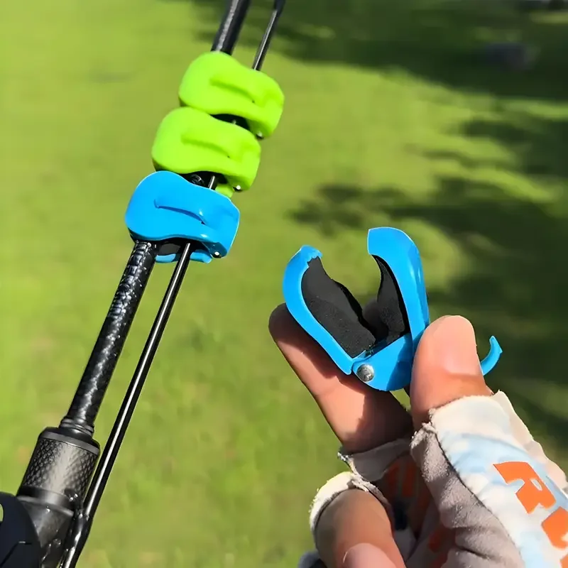 Clip per canna da pesca ad attacco rapido da 2 pezzi - Supporto per 1 mano senza attrezzi per canne d'acqua dolce in 2 pezzi, organizer per attrezzatura con impugnatura sicura