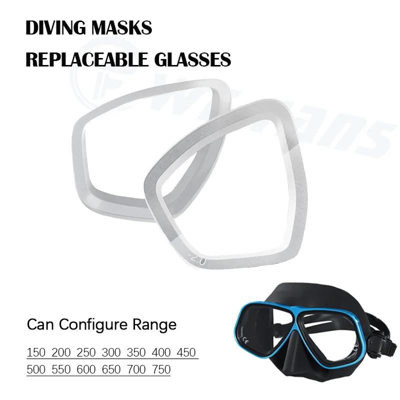 Maschera Apollo simile Maschera subacquea Telaio in lega di alluminio Maschera diottrica configurabile Occhiali Maschere subacquee Snorkeling Set di tubi bagnati