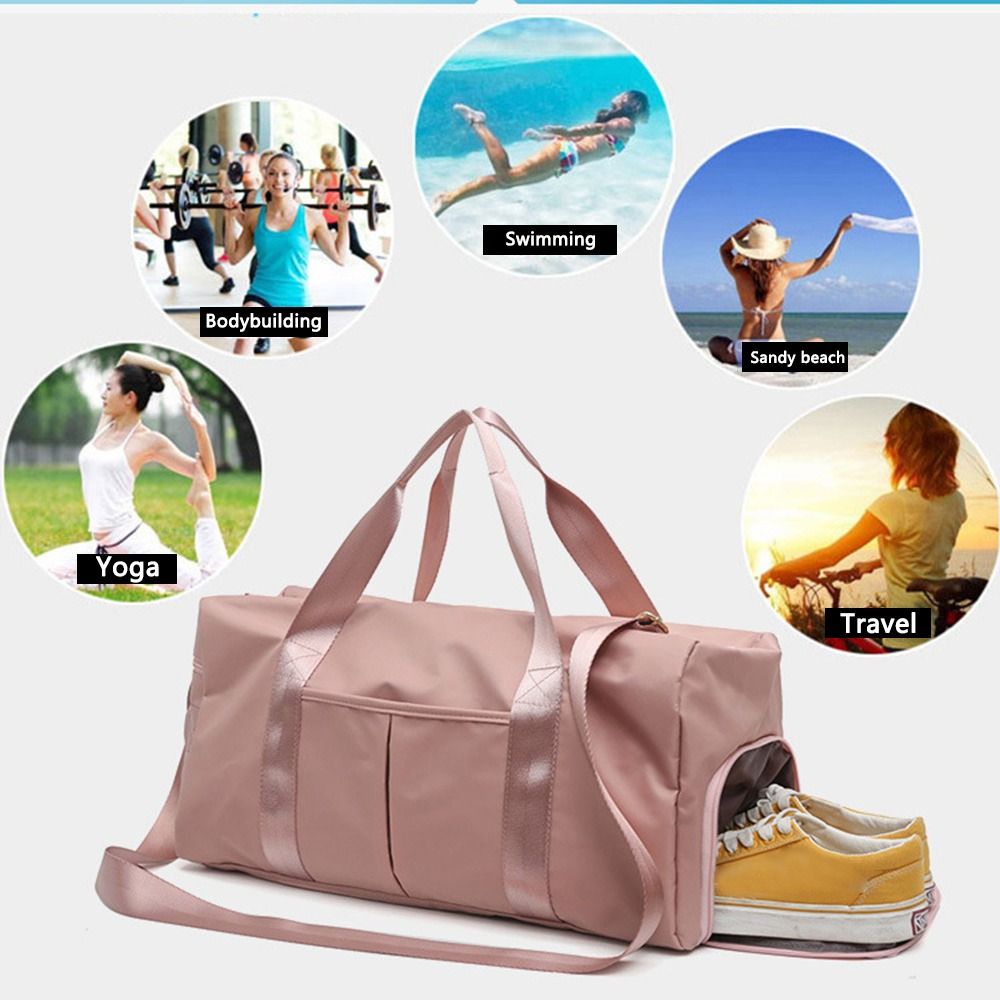 Overnight Weekend Travel Duffle Bag para Mulheres, Ginásio, Yoga Bagagem Sacos, Bolsa Esportiva