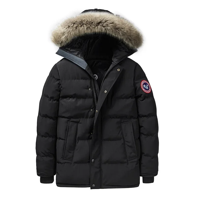 MaiDangDi-Chaqueta de algodón con capucha para hombre, abrigo cálido y cómodo, grueso, de felpa, talla grande 8XL, para invierno