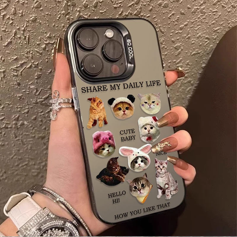 Casing Pelapis Desain Anjing Kucing Lucu Lucu untuk Xiaomi Redmi Note 14 13 12 11 Pro Plus 4G 5G 12S 11S 10S 10 9 9S 12C 13C 14C A3 A4