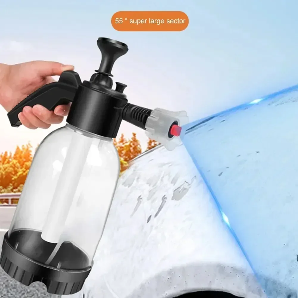 Bomba de mano pulverizador de espuma, lavadora neumática, espuma de nieve, botella de Spray de alta presión para lavado de coches, limpieza del hogar del coche, Amagi, 2L