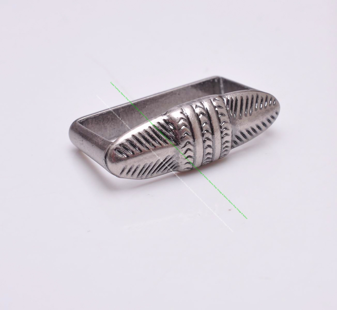 Antique Silver Texas Southwest Cowboy Engraved Rodeo Belt Buckle Loop and Tip Three Piece Set Unisex Fits 25mm Strap