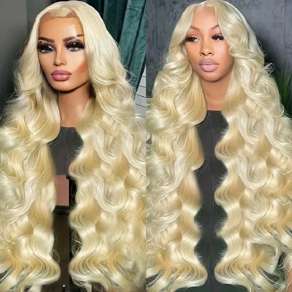 613 blonde Körper welle transparente Spitze Front Perücke menschliches Haar 13x4 13x6 HD Spitze Frontal Perücken für Frauen Dichte Remy Haar