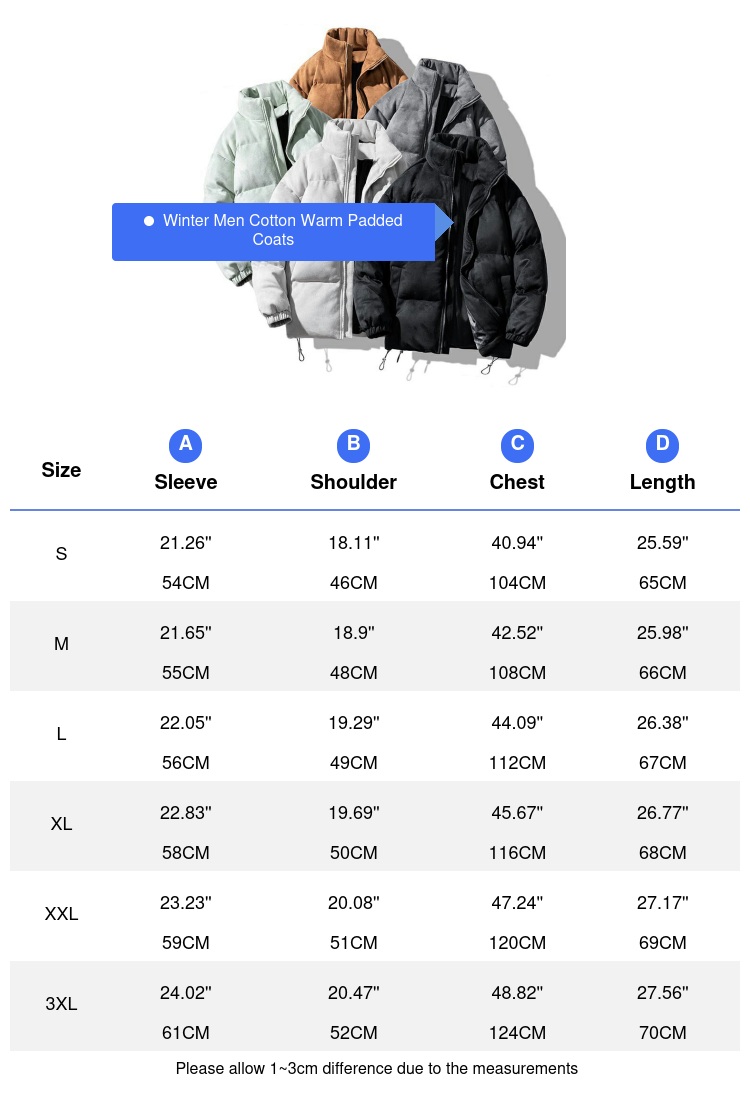 Winter männer Warme Gepolsterte Jacken Mode Männer Wildleder Baumwolle Unten Parkas Männer Stehen Kragen Thermische Windjacke Jacke Kleidung