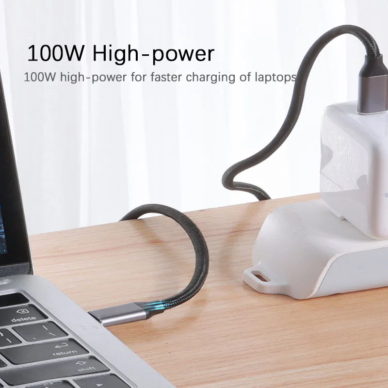 Cable de extensión USB 3,2 tipo C, Cable de datos extensor USB C a tipo c macho a hembra, Cable de carga USB-C de carga rápida 4K PD100W