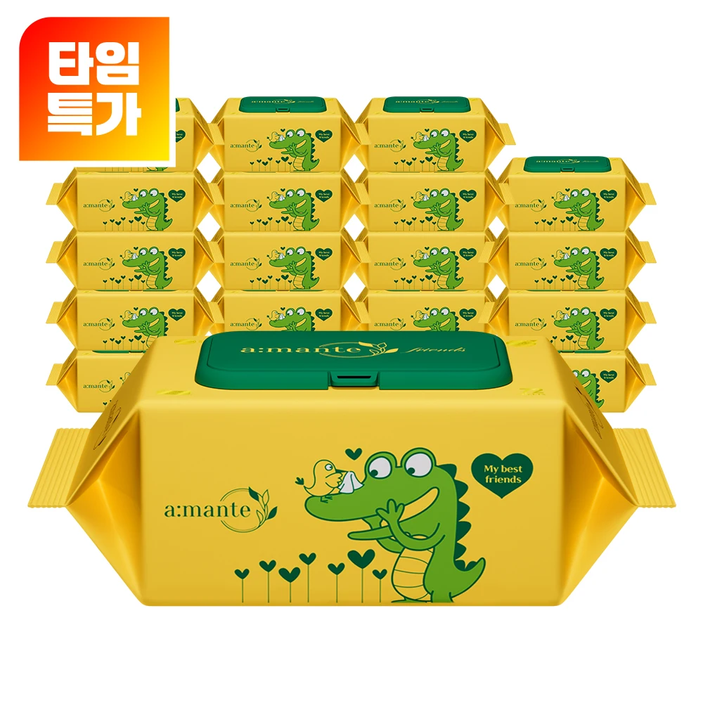 [신제품 출시기념 SALE / 25년10월 최신제조] 두꺼운 프리미엄 70평량 고평량 물티슈 70gsm 72매 20팩
