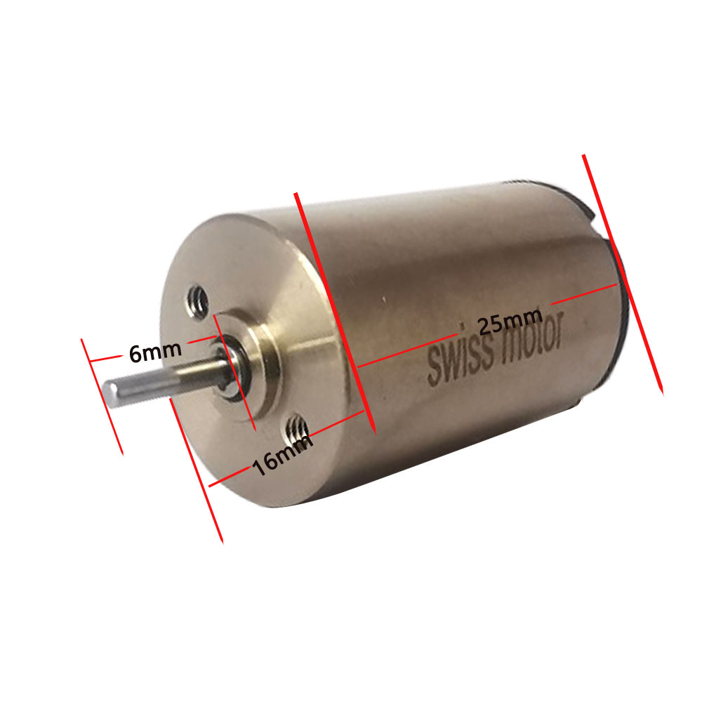 Pistolet de remplacement pour tatouage suisse, moteur à courant continu de qualité, mitrailleuse, doublure et ombrage pour artiste, 1625