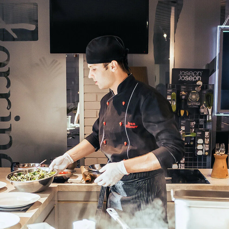 Pirate Chef Hat Catering Workwear sets Chef's Cap Apron Restaurant Kitchen Cook Pinafore Household Kitchen Cooking Apron Hat Set