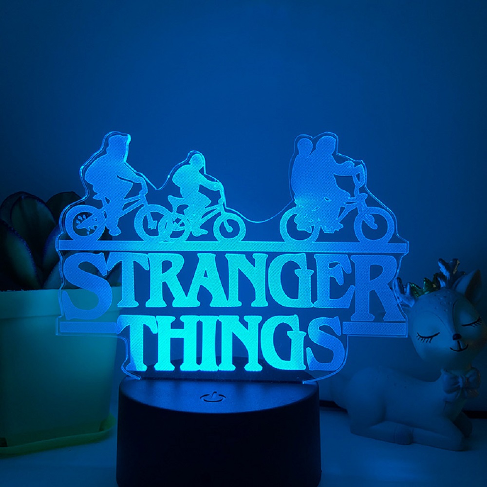 Hot Toys US TV Series 3D Touch Night Light 7 Colours Gradient Night Light Illusion Night Light Decoration RoomThe best gift of a