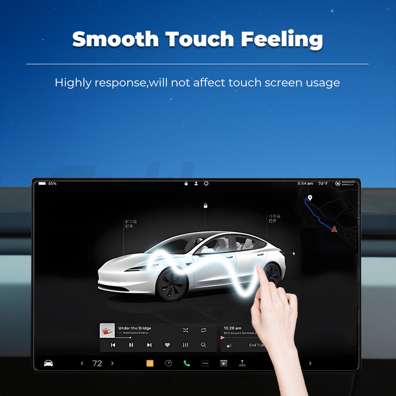 Futhope Displayschutzfolie aus gehärtetem Glas für Tesla Highland Juniper HD Center Control Film Protection