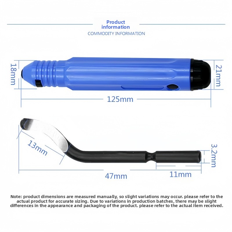 Handheld Jewelry Deburring Tool - Precision Edge Trimmer & Burr Remover Knife for DIY Jewelry Making, Smooths Rough Edges