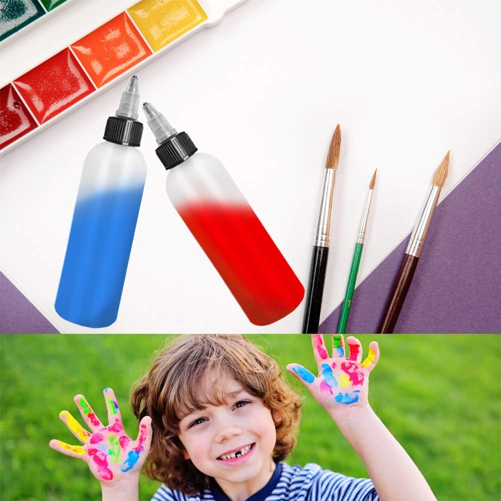 5 個 30 ミリリットル/60 ミリリットル/100 ミリリットル/120 ミリリットル/150 ミリリットルプラスチック PET ジュース液体容量スポイトボトルツイストトップキャップタトゥー顔料インク容器