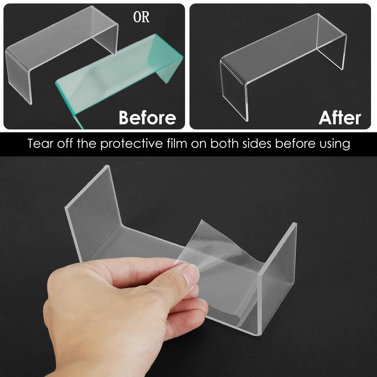 3/6/9/12Pc Helder Acryl Display Stand Cosmetische Tas Sieraden Showcase Bekerhouder voor thuis Winkel standbeeld Model Aardewerk Display Riser