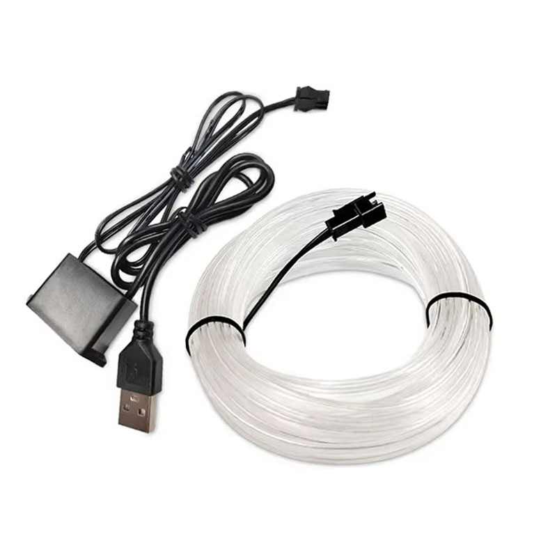 1M/3M/5M Auto-interieur Led Decoratieve Lamp EL Bedrading Neon Strip Voor auto Diy Flexibele Omgevingslicht USB Party Sfeer Diode