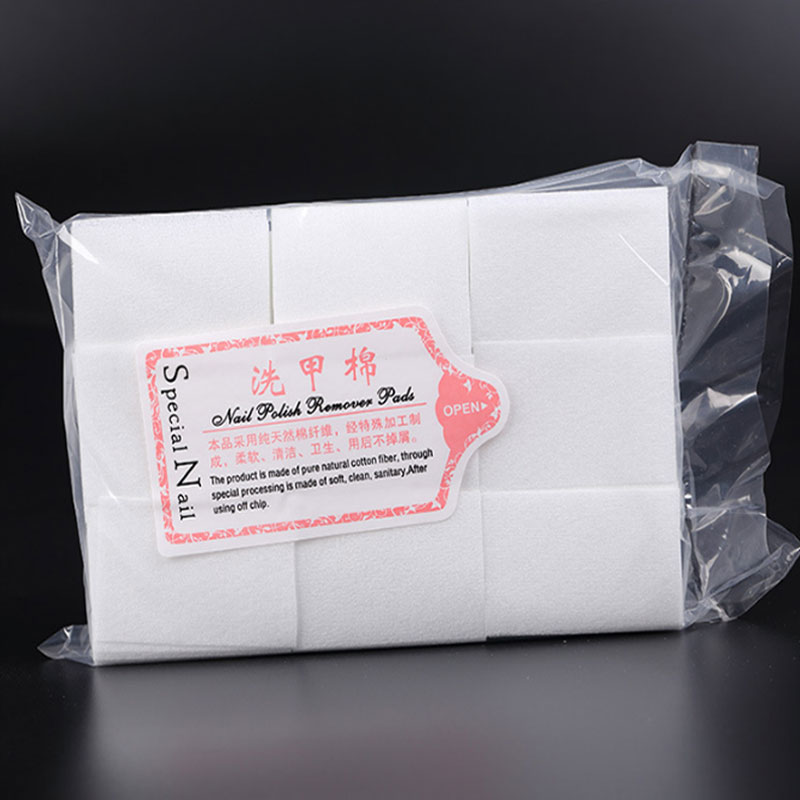 Salviette per rimuovere lo smalto, tamponi per la pulizia delle unghie, cuscinetti per unghie non tessuti per salone di bellezza per donne e ragazze