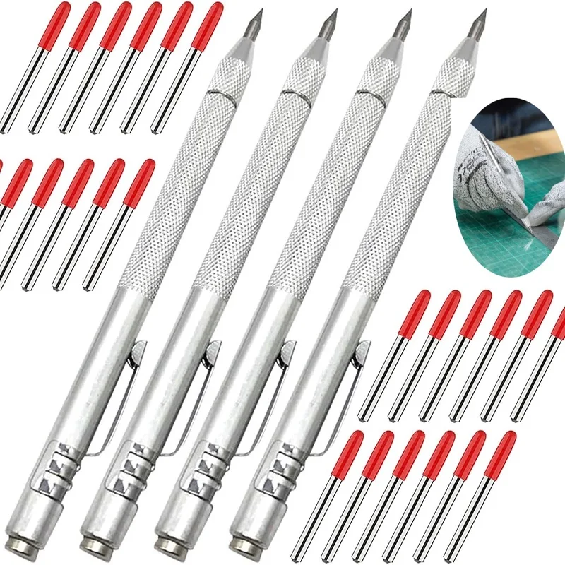 Stylo de traçage en diamant, pointe en carbure de tungstène, stylo de gravure en carbure de tungstène, stylet pour verre, céramique, marquage des métaux