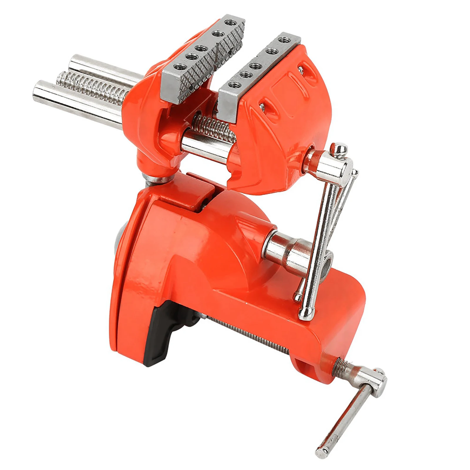 Mini 360° Rotating Clamp Vise Adjustable 70mm Jaw Width Vise Table Clamp for Workbench Woodwork Milling Vise
