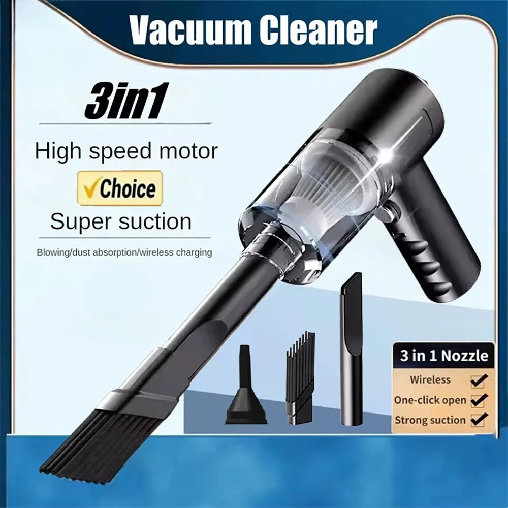 Car Vacuum Cleaner Portable Small Vacuum Cleaner For Multi Purpose Vehicles Small Household Pump Handheld Car Vacuum Cleaner