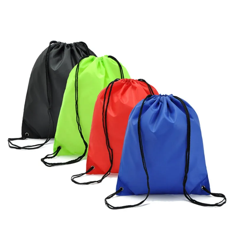 1 Pc กันน้ํา Gym Bag Drawstring ฟิตเนสกลางแจ้งกระเป๋าเป้สะพายหลัง DIY Daybag ถุงช้อปปิ้งว่ายน้ําบาสเกตบอลโยคะกีฬากระเป๋า
