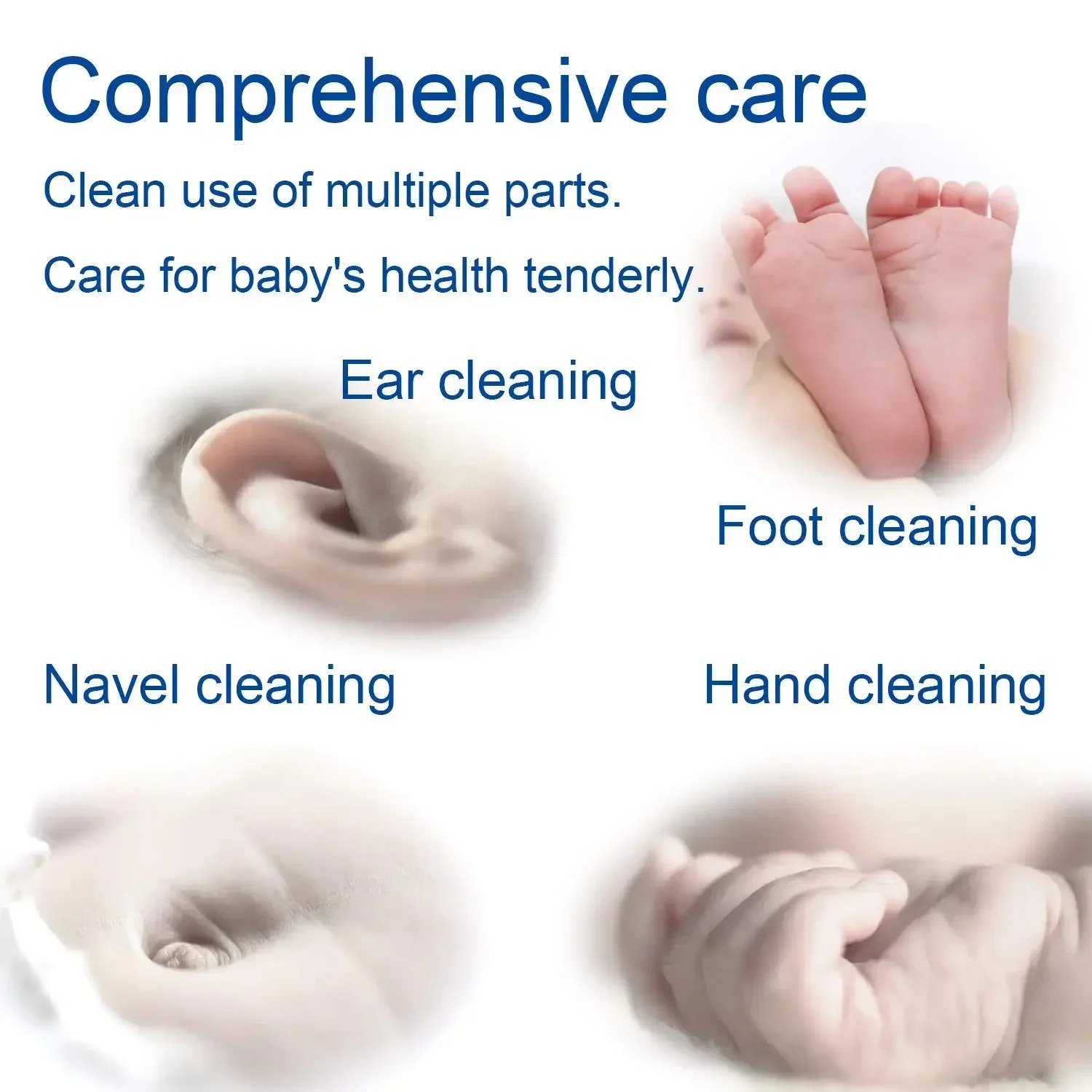 100pcs Per Pack, 5 Packs, Double-ended Cotton Swabs, Baby Cotton Swabs, Ear Cleaning Sticks, Healthy Cleaning Tools