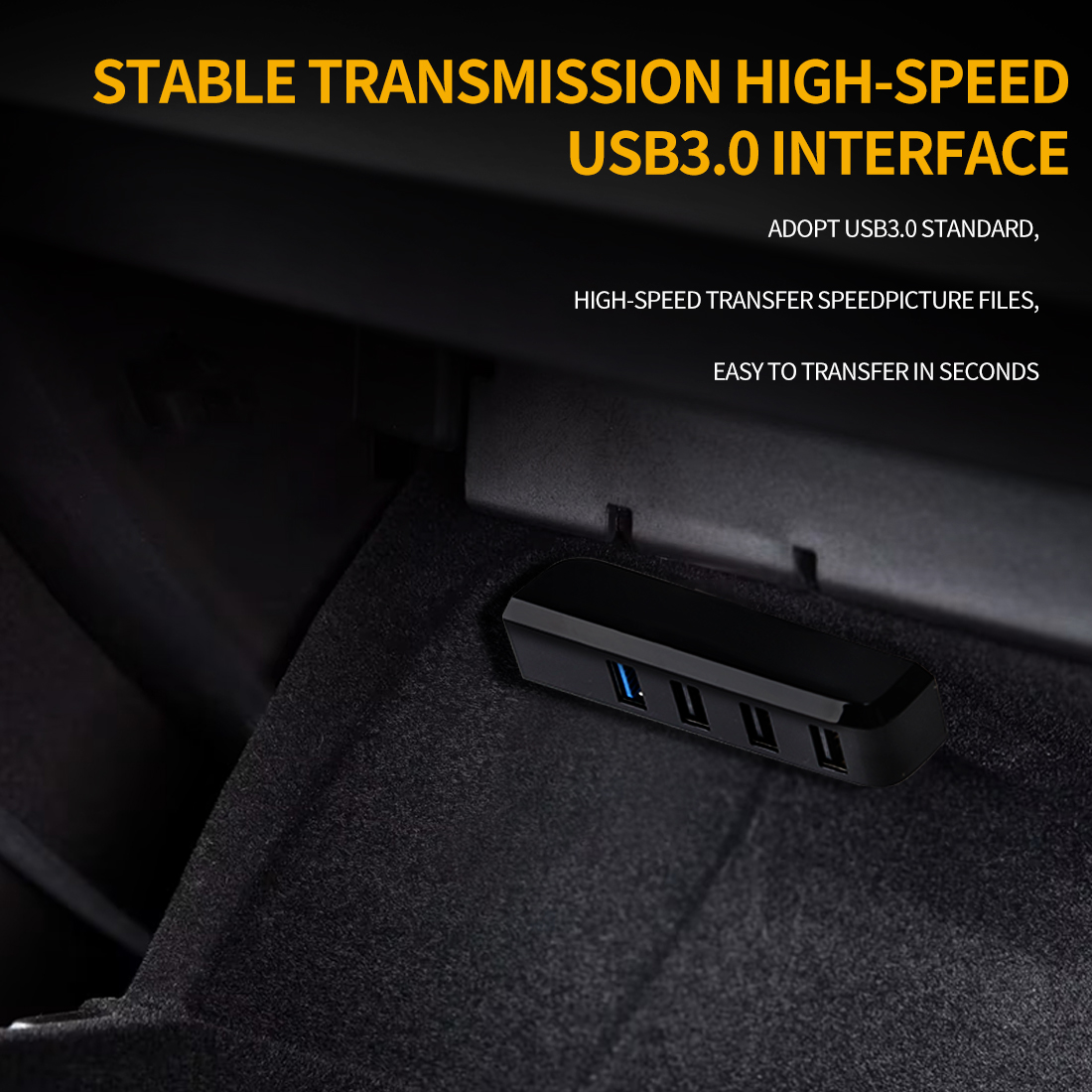 Luces ambientales para coche, módulo de apagado automático, guantera de 30 y 60 segundos, base de expansión USB, sinfonía, tiras de 140cm para Tesla Model 3 Y S X