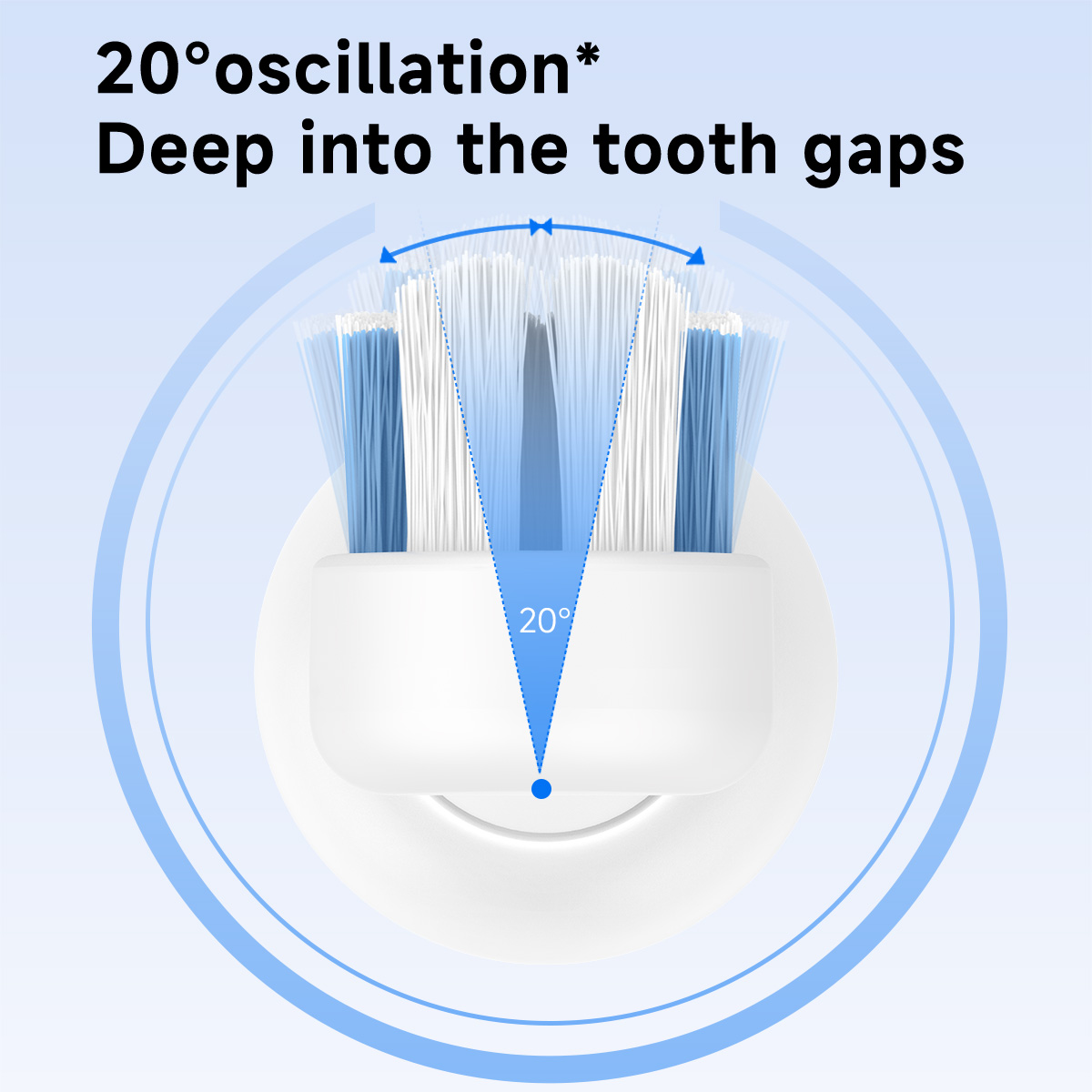 DOCO Escova de dentes elétrica com vibração sônica, modo de 3 engrenagens, carregamento USB IPX7, à prova d'água, aparelhos de cuidados pessoais