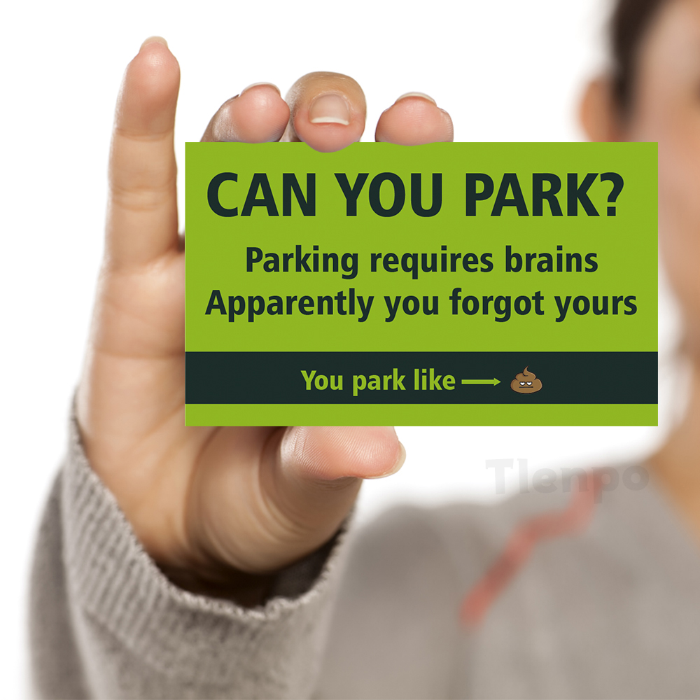 50 cartes de stationnement humoristiques "Can You Park?" 3,5 x 2 pouces, cartes amusantes de farce, cartes amusantes offendantes, mini farce portable ca
