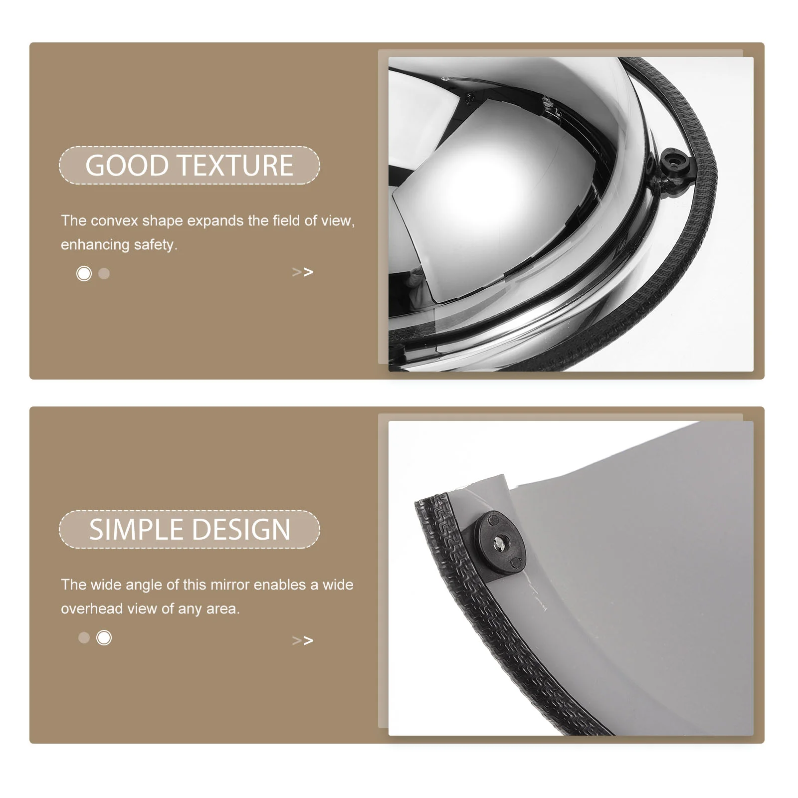 Wide Angle Convex AntiTheft Mirror Safety Driveway Outdoor Traffic Lens Garage Parking Road Security Protection Reflective