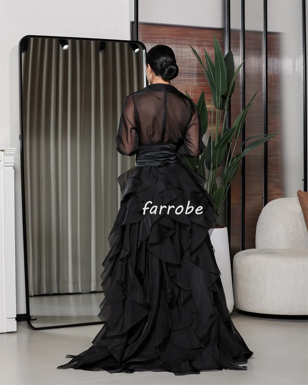 Personalizado intrincado moda organza plissado ruched drapeado faixa arco a linha com decote em v vestidos longos sob medida vestidos de ocasião formal