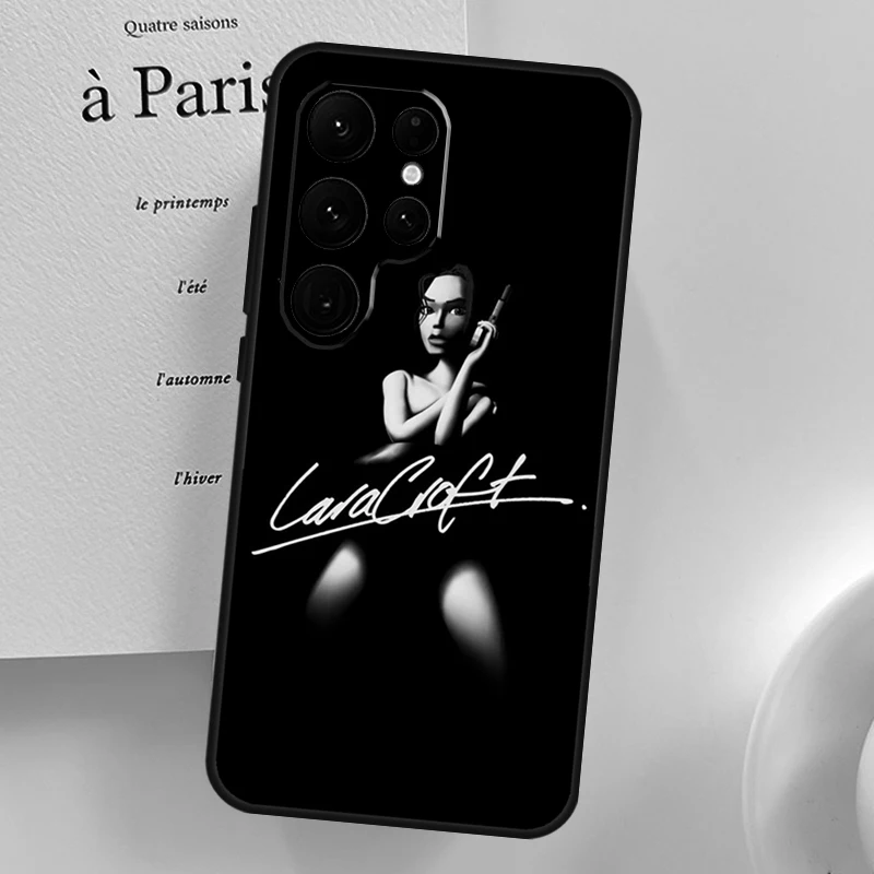 Casing Lara Croft Raider untuk Samsung Galaxy S23 S22 Ultra Plus S20 S21 FE S9 S10 Note 10 Plus 20 Ultra Cover