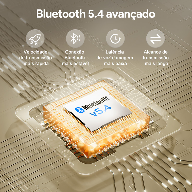 QCY-H3 ANC Auscultadores sem fios, Bluetooth 5.4, Hi-Res Audio, Over Ear Headset, híbrido Active Cancelamento de Ruído, Auscultadores, 60H, 43dB