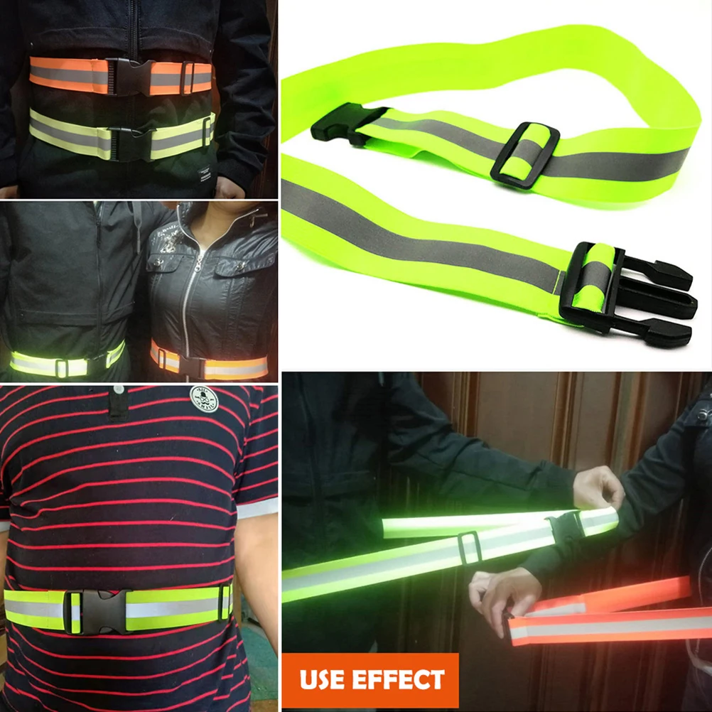 Cintura di sicurezza riflettente per la corsa notturna con protezione in vita con fascia elastica riflettente