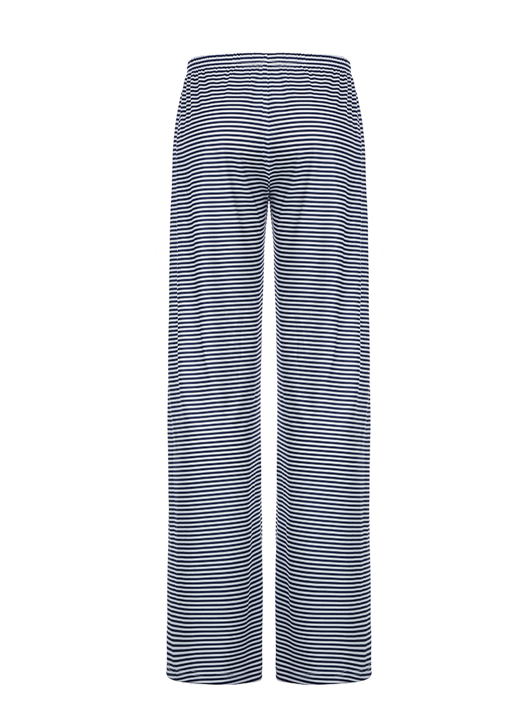 Rayure cordon élastique taille basse Baggy pantalons de survêtement femmes décontracté ample jambe droite pantalon loisirs été Streetwear pantalon
