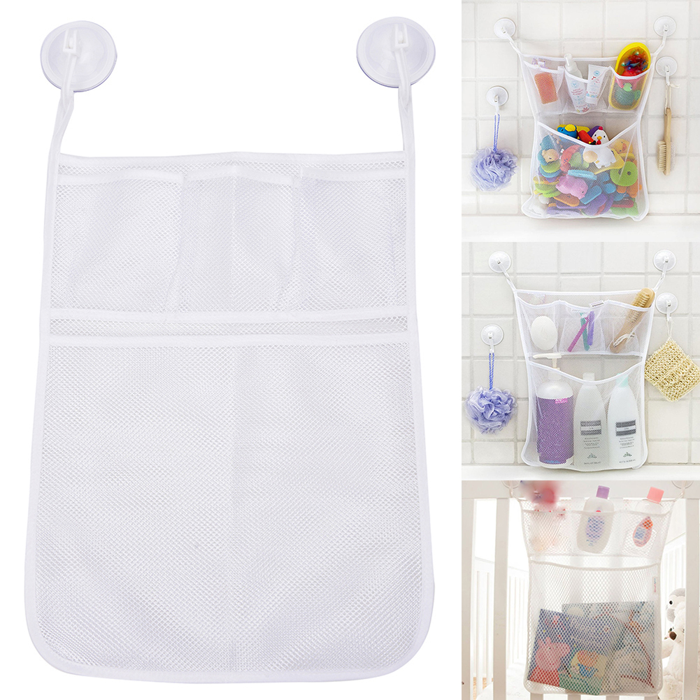 Bolsa de malla para juguetes de bebé, organizador de muñecas para bañera, juguete de baño de succión, Red de cosas, juguete para niños